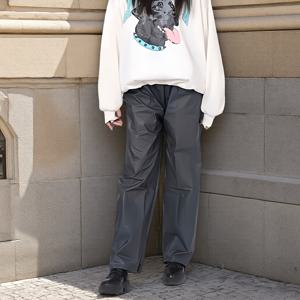 TEMU 1/4개 두꺼운 재사용 가능한 비바람 팬츠, 사이클링, 야외 여행, 하이킹 및 캠핑용 휴대용 성인 비바람 팬츠