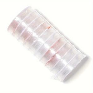 TEMU 10개 투명 탄성 실 - 팔찌, 보석 제작, 공예용 스트레치 비즈 코드 - 투명하고 유연하며 튼튼한 DIY 프로젝트, 목걸이, 열쇠고리용 - 초보자 및 전문가에게 이상적, 수제 액세서리, 매끄러운 질감, 내구성 있는 재료, 공예 애호가를 위한 실, 팔찌 만들기 실, 실 팔찌, 우레탄 코드, 텙 블랙 코드, 팔찌 만들기 용품, 실, 텙, 보석 제작