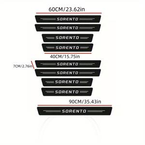 TEMU 9개입 - Sorento 2021 2024 2025 2019 2018 2017 2016 2015 도어 실 스티커 및 트렁크 범퍼 보호 액세서리