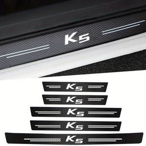 TEMU 기아 K5 로고 후면 트렁크 도어용 이음새 보호 스티커, 카본파이버 사일런서 프레임, 범퍼 가드 트림, 긁힘방지 테이프