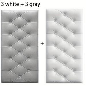 TEMU 4mm 두께, 얇은 5/6피스 충돌방지 벽 세트, 타타미, 소프트백 백월드 베드 둘레, 자가 접착식 소프트 패딩 헤드보드 및 침대 옆면용