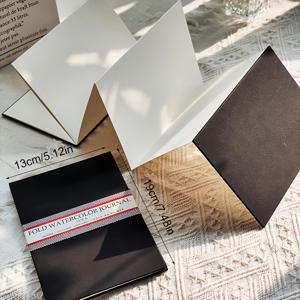 TEMU 1개 미니 수채화 스케치북 - 30페이지, 5x7인치 휴대용 여행 저널, 고품질 종이 & 탄력 있는 제본, 예술가 및 디자이너를 위한 선물, 그림 그리기용 스케치북, 휴대용 아트 북, 세련된 디자인, 내구성 있는 제본