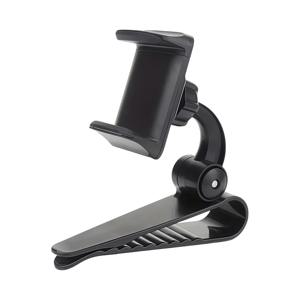 TEMU 1개 자동차 선바이저 폰 홀더 - 조절 가능한 각도, 안전한 그립, 내구성 있는 PC 소재, 핸즈프리 운전에 이상적, 대부분의 스마트폰과 호환, GPS 내비게이션 및 음악 제어에 완벽, 자동차용 선바이저