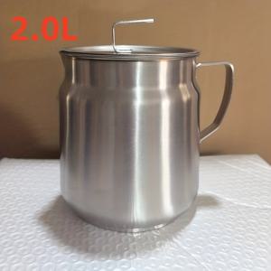 TEMU 1개 대용량 304 스테인리스 스틸 오일 필터 용기, 누수 방지 및 물방울 없는 디자인, 내구성 강한 견고한 구조, 현대적인 주방 오일 디스펜서, 흘림 방지 뚜껑 및 튼튼한 손잡이, 요리 오일, 채소, 조리 오일 보관용 - 가정 및 상업용 주방에 이상적, 식기세척기 사용 가능, 쉬운 청소 필터 시스템, 식품 안전 소재, 세련되고 기능성 디자인