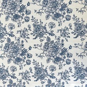 TEMU 헤비듀티 리넨 원단 - 네이비 블루 & 그린의 우아한 꽃무늬 프린트, 테이블보, 티 파티 장식, 홈 데코레이션용 - DIY 공예, 재봉틀, 니팅에 이상적 - 내구성 있고 우아한 직물, 테이블보 소재, 장식용 직물, 고품질 직물, 공예 애호가를 위한 원단, 미터별로 봉제용