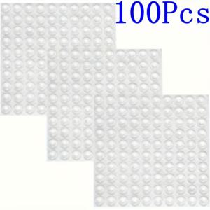 TEMU 100/200/400개 투명 실리콘 도어 범퍼 패드 - 고강도 방음 및 충격 방지 자가 접착 캐비닛 & 도어 스토퍼, 투명 버블 디자인, 다양한 사이즈 화이트/투명, 가정, 사무실, 유리, 나무, 금문용 - 쉬운 설치, 스크래치, 소음 방지, 내구성 있는 실리콘 고무 (100/200/400개 팩) - 바닥, 벽, 문에 이상적