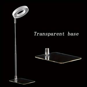 TEMU USB 전원 조절 가능한 LED 풀 스펙트럼 식물 성장등, 4단계 밝기 및 2/4/8시간 타이머 - 실내 다육식물, 허브, 작은 식물을 위한 원형 텔레스코픽 폴 - 태양 시뮬레이션, 배터리 필요 없음, 식물 성장등, 다육식물 조명, 현대적인 조명, 내구성 있는 구조, 식물용 성장등, 실내 식물용 성장등, 식물용 피토 램프