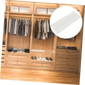 TEMU 화이트 플라스틱 옷장 정리대 - 조절 가능한 선반 & 행거봉 포함, 헤비듀티 공간절약형 수직 확장형 스탠드형/기숙사용 옷장 시스템, 침대 옆 정리 - 간편 조립 (공구 불필요)