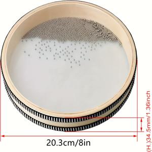 TEMU 휴대용 명상 붐 드럼 - 진정 오션 사운드, 콘서트 공연, 명상, 요가용 천연 타악기, 휴대용 디자인과 케이스 포함, 베이지, 명상 액세서리, 콘서트 공연, 오션 웨이브 디자인, 내구성 있는 구조, 오션 드럼, 악기