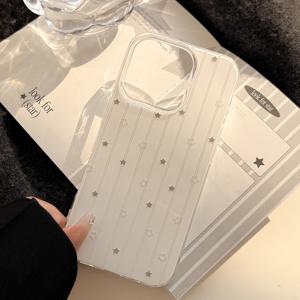 TEMU 그레이 스타 하드 케이스 - 아이폰 17, 16 프로 맥스, 14, 방수 13 & 12용