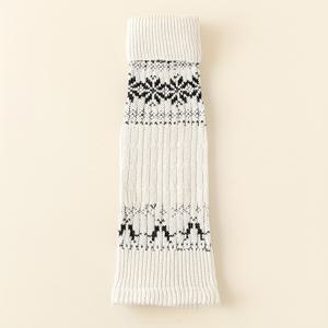 TEMU 여성용 겨울 레그워머 - 두꺼운 더블니들 종아리 양말, 베이지/블랙, 일상 및 정장용 쌓을 수 있는 추운 날씨 양말 - 편안한 겨울 신발 액세서리, 계절 패션, 빈티지 디자인, 따뜻한 소재, 패션 애호가