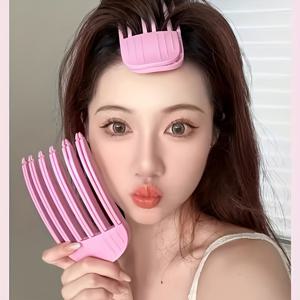 TEMU 1개 볼륨 헤어 클립 + 스컬 디자인 컬링 아이언 세트, 앞머리 및 얇은 머리를 위한 루트 플러피 도구, 여성과 소녀를 위한 수동 스타일링, 긴 및 짧은 스타일에 적합, 여성용 헤어 클립, 매직 루트 컬러 스틱, 루트 볼륨 컬러, 루트 볼륨, 헤어용 볼륨 클립, 웨이브 컬러, 헤어 컬러, 무열 컬러, 락커