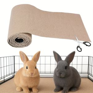 TEMU 6.56ft 자가 접착 토끼 스크래치 매트, 발톱 및 이빨 관리용 커터블 매트, 케이지 고양이 소동물 바닥 스크래칭 러그, 물기 및 잠자는 둥지 용, 토끼 우리 액세서리,애완동물 스크래칭 솔루션,커터블 펫 매트,내구성 있는 스크래칭 표면,펫세이프 소재,쉽게 청소 가능한 표면,발톱 관리 패드,애완동물 애호가,소형 애완동물 용품