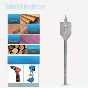 TEMU 1개 평두드릴비트, 목공용 평드릴, 보트드릴비트, 구멍개방공구, 비전기식, 산업용 목공드릴비트, 다기능드릴비트, 스테인리스스틸, 육각샹크, 광택표면, 핸드드릴용