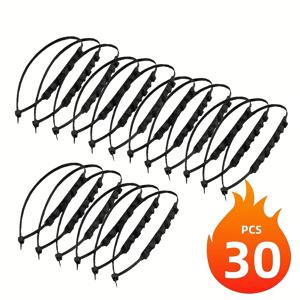 TEMU 30개 세트 헤비듀티 미끄럼 방지 체인 - 올테레인 그립, 조절 가능한 지퍼 타이 및 미끄럼 방지 그립 재사용 가능 - , 자전거, 올테레인 차량, 차량용 - 눈, 진흙, 모래, 바위 표면에 적합, 지형 그립 솔루션,차량용 체인,재사용 가능한 차량 견인,조절 가능한 지퍼 타이 디자인,내구성 있는 구조,재사용 가능한 견인 시스템