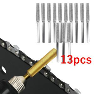 TEMU 체인톱 연마 세트 (티타늄 코팅 인조 옥 연마 휠 포함) - 체인톱, 유리, 금속용 헤비 듀티 금속 로터리 공구 파일 - 전원 불필요, 전문가용 - 크리스마스, 새해 선물로 완벽