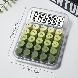 TEMU 투명 그라데이션 디자인 & 터치 센서 키가 있는 12자리 대형 스크린 계산기 - 튼튼한 구조, 휴대용 데스크탑 컴퓨터 경험 (회계사/회계 책임자에게 이상적인 선물), 12자리 디스플레이, 4색 디스플레이 (보라색)|계산기