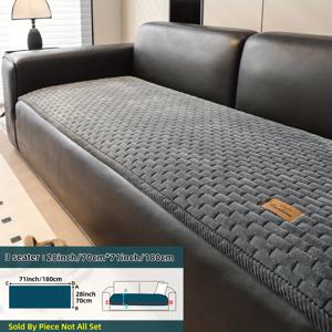 TEMU 1개 고품질 퀼팅 두꺼운 플러시 소파 커버. 코듀로이 가장자리로 수제 제작된 이 두꺼운, 따뜻하고 편안한 플러시 소파 커버는 반려동물 친화적이며 세탁기 사용 가능하며 모든 계절에 적합합니다. 미끄럼 방지 기능이 있으며 1/2/3/4인용 및 조합형 소파에 적합합니다.|소파|3인용쇼파