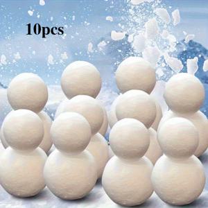 TEMU 10/20개 DIY 폼 눈사람 만들기 키트 - 개의 흰색 폼 볼 - 크리스마스, 겨울 창문, 집, 파티 장식용 수제 3D 눈사람 - 재사용 가능, 쉬운 조립, 내구성 & 가벼움, 모든 날씨에 안전, 접착제/전기 필요 없음 - 교육적인 공예 활동 & 성인용, 표정과 포즈가 있는 축제 장식 세트, 크리스마스 공예, 크리스마스 장식