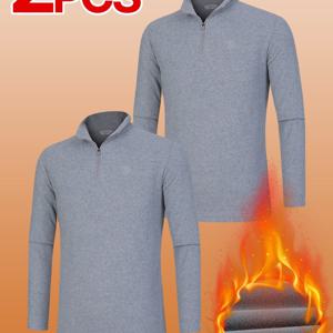 TEMU [1+1] 남성 후리스 가성비 기본 반집업 티셔츠 소프트웜(M6OPWT05)