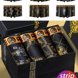 TEMU 선물 상자에 담긴 고급 남성용 아이스 스트레치 드로즈 6매 세트. 통기성, 편안함, 스타일리시한 소재로 여름에 적합하며 얇은 디자인을 특징으로 합니다.