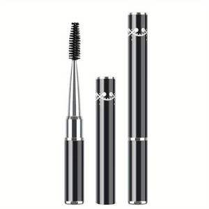 TEMU 1pc 휴대용 눈썹 브러시, 1pc 나일론 브리스틀 눈썹 브러시, 눈썹 및 눈썹 관리용 유연한 손바닥 브러시, 향이 없는 ABS 플라스틱 손잡이, 정상 피부용 부드러운 섬유 헤드, 휴대용 스피럴 얼굴 메이크업 미용 도구