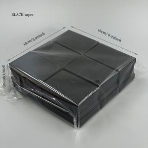 TEMU 12개 세트 우아한 레드 & 블랙 보석 선물 상자 뚜껑 포함 - 반지, 귀걸이, 목걸이에 완벽 - 결혼식, 발렌타인데이, 생일에 이상적 - 심플하면서도 세련된 디자인, 보석 상자 선물