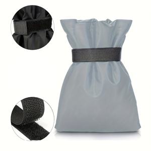 TEMU 1개 야외 커버 420d 옥스포드 원단 겨울 보온 호스 비브 커버 외부 양말 커버 동파 방지 스피곳 커버 겨울 보온 호스 커버 파이프 동파 방지