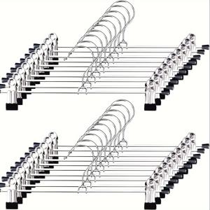 TEMU 조절 가능한 금속 옷걸이 클립 포함 – 방풍, 공간 절약형 조직자, 바지, 브라, 스카프, 속옷용 – 옷장, 옷장, 침실, 발코니, 기숙사 수납용 멀티 클립 디자인, 옷걸이