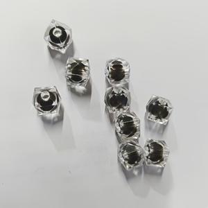 TEMU AIJJU 200개 10mm 불투명 사각 아크릴 비즈, 투명 수지 비즈 DIY 공예, 쥬얼리 만들기 및 가정 장식용