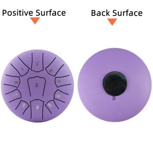 TEMU 1개 6인치 11음 D장조 스틸 텅 드럼, 에테리얼 탄소강 타악기, 담금 처리된 표면, 액세서리 세트 포함, 핑거 픽, 멀릿, 드럼 멀릿, 튜닝 스틱, 악보, 벨벳 백 - 인공 튜닝으로 기계 제작