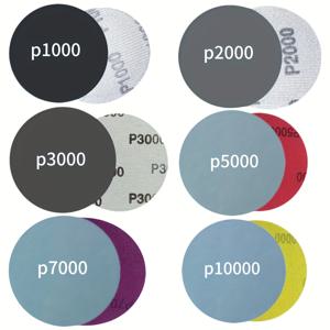 TEMU 18개 4인치 모래질 패드 키트, 1000-10000 다양한 모래질 (P1000, P2000, P3000, P5000, P7000, P10000) 금속 가공, 폴리싱 목재, 드릴 그라인더 - 철, 스테인레스 스틸, 알루미늄, 캐스트 철, 목재, 산화 자이콘, 알루미나, 미세 аб라시브 제품