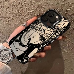 TEMU 클래식 애니메이션 및 만화 가수 나나 오사키의 아이폰 16, 15, 14, 13, 12, 11 프로 맥스, X, XR, XS 맥스, 8, 및 16 플러스 보호 매트 백