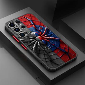 TEMU 삼성 갤럭시 S25 S24 울트라 S23 울트라 S22 플러스 S21 S20 FE S9 S10 라이트 S22용 블루 웹 폰 케이스