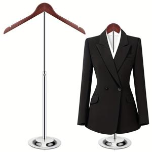 TEMU 1pc 조절 가능한 금속 티셔츠 디스플레이 스탠드 - 성인용 유연한 어깨 랙, 포터블 의류 걸이, 판매자용 스팀 옷 홀더, 소매 및 가정용, 소매 의류 디스플레이 | 현대 의류 랙 | 내구성 있는 금속 구조