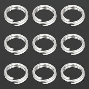 TEMU 300개 합금 6mm 더블 레이어 점프 링, DIY 키체인 액세서리, 주얼리 만들기용, 양면 연결 고리, 키링 커넥터, 가방 체인 펜던트 참, 폰 스트랩 커넥터 링, 스플릿 링, 귀걸이 및 댕글 클로저, 더블 루프 커넥터 등 공예 용품