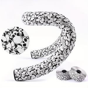 TEMU BUCKLOS 편안한 쿠션 내구성 핸들바 테이프 - 흰색 EVA 고품질 및 통기성 여름 자전거 핸들바 테이프, 열대 잎 패턴, 도로 자전거, 자전거 액세서리, 핸들바 테이프, 편안한 자전거 액세서리