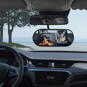 TEMU 넓은 각도 자동차 후방 거울 - 볼록 렌즈, ABS 소재, 새 엄마와 가족을 위한 향상된 시야, 안전한 운전 안전, 쉬운 설치, 차량 안전 액세서리, 세련된 거울 디자인, 내구성 있는 거울 렌즈, 차량 거울 걸이 액세서리, 차량 거울 걸이 장식, 차량 거울 걸이 아이템, 차량 거울 걸이 액세서리, 자동차 내부 액세서리, 이소픽