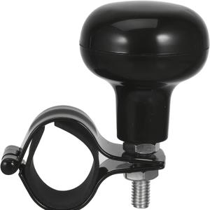 TEMU 헤비듀티 360° 회전 스티어링 휠 노브 - 도구 없이 간편 설치, 자동차, 트럭, ATV, 농기계 호환 가능 - 얇은 스티어링 휠 (<1.5인치)용 강화 그립 및 안정성 향상, 전문 운전자와 초보자에게 이상적, 매끄러운 표면 디자인, 고강도 소재, 보트 소유자용