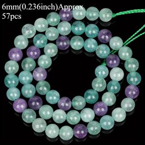 TEMU A+ 컬러 플루오리트 칼세도니 스톤 라운드 비즈 | LOMUINE 브랜드, 주얼리 제작, 팔찌 및 목걸이 액세서리용 스톤 소재