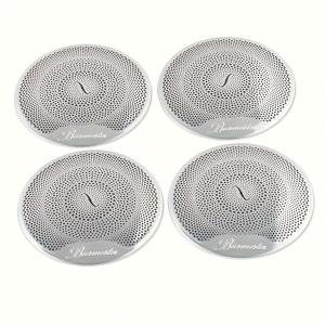 TEMU 2015-2021년 C-Class W205, E-Class W213, GLC X253에 적합, 차량 도어 베를린 사운드 스피커 그릴, 스테인리스 스틸 4개 세트, 자동차 장식 액세서리.