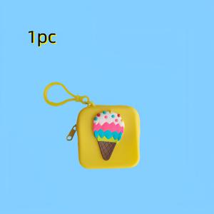 TEMU 귀여운 실리콘 동전 지갑 & 케이블 보관 가방 끈 고리 포함 - 선인장, 판다, 얼음, 하트 & 풍선 카피바라 디자인 - 다양한 색상 옵션 (핑크, 블루, 그린, 옐로우, 퍼플) - 컴팩트하고 휴대하기 쉬움 - 현금, 카드, 소형 물품을 위한 내구성 있고 유연한 선물 - 광택 있는 색상 코드 캡슐 모양의 손목 스트랩 & 라벨링 - 적합함