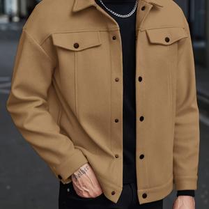 TEMU OBM 크로스보더 남성 신상 가을/겨울 자켓, 아웃도어 캐주얼 코트