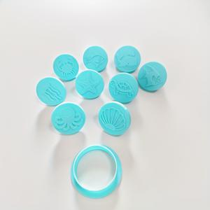 TEMU 9개 해양 테마 점토 만들기 몰드, 점토 커터, 플레이도우 스탬프, 도자기 도구, 점토 스탬프, 세라믹 템플릿, 가벼운 공예 용품, 수제 공예 애호가, 크리스마스, 생일 선물 (공예가용)