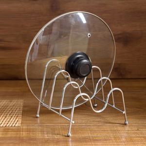 TEMU 다기능 독립형 냄비 뚜껑 랙, 3단 철제 주방 정리대 (도마, 접시 & 도구 보관) – 공간 절약형 조리대 및 캐비닛 수납 선반, 가정 요리사 및 콤팩트한 생활을 위한 내구성 디자인