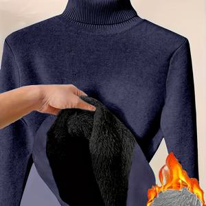 TEMU 남성용 소프트 스트레치 겨울 니트 스웨터 - 클래식 하이넥 솔리드 컬러 긴팔 풀오버, 가을 & 겨울에 적합한 캐주얼 솔리다리티, 내구성 좋은 쉬운 관리 필수 아이템 (손세탁/드라이클리닝)