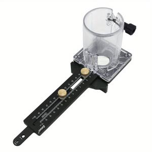 TEMU 1 세트 목공 원형 절단 지그, 전기 트리밍 기계용 울타리가 있는 슬롯 베이스 슬롯 우드 라우터 밀링 베이클라이트 슬롯 가이드