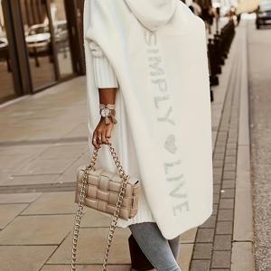 TEMU 빅사이즈 - 화이트 가디건 스웨터