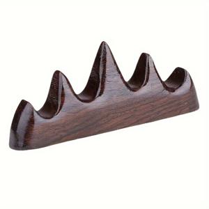 TEMU 품질 중국 브러시 펜 홀더 - 예쁘고 기능적인 아티스트와 캘리그래퍼를 위한 책상 정리함 (검은 카탈파 나무 & 붉은 산달 나무)