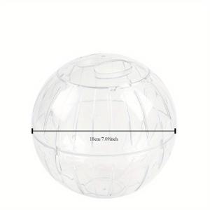 TEMU 1개 투명 햄스터 운동 볼, 오픈탑 돔 디자인 & 튼튼한 프레임 - 소형 애완동물용 투명 워킹 볼, 케이지 없는 이동성, 넓고 안전한 실내 사용, 청소가 쉬운 내구성 있는 펫 볼, 햄스터, 저빌, 마우스용 - 근육 강화, 부드러운 구형 케이지 대체품, 햄스터용 투명 운동 볼, 소형 애완동물에 완벽, 안전하고 확실한 워킹 재미
